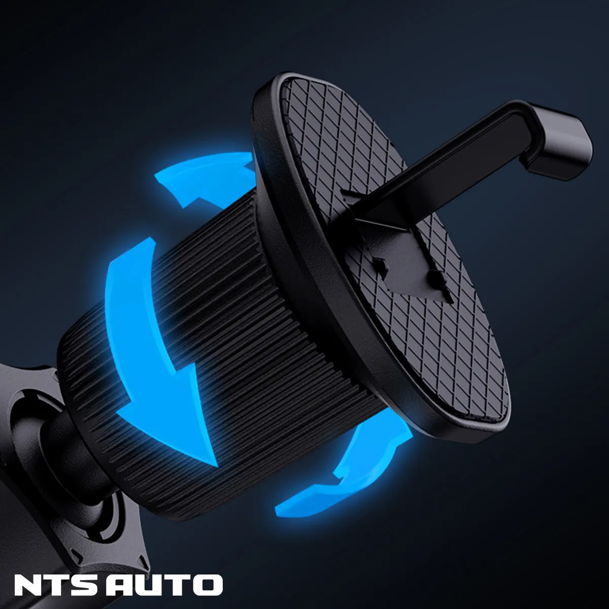 Держатель телефона с беспроводной зарядкой T50 СЕРЫЙ