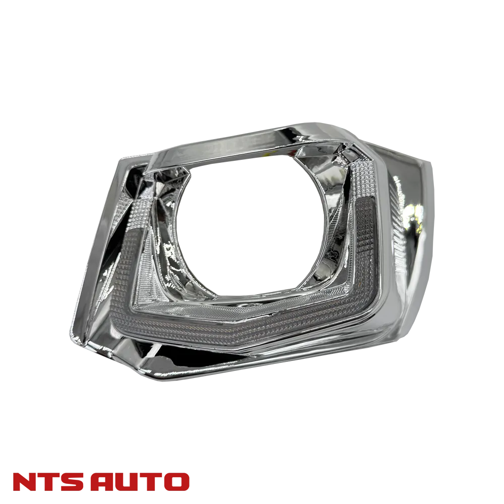 Маска-отражатель в замен штатных на VOLKSWAGEN POLO V 2009-2015 хром с ДХО